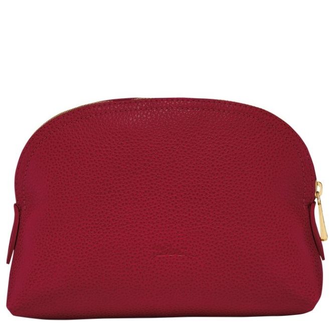 Women's Longchamp Le Foulonné Pouches & Cases Red | UAE-2873HN