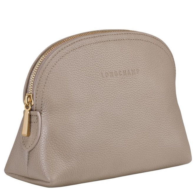 Women's Longchamp Le Foulonné Pouches & Cases Grey | UAE-8394LB