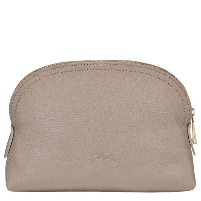 Women's Longchamp Le Foulonné Pouches & Cases Grey | UAE-8394LB