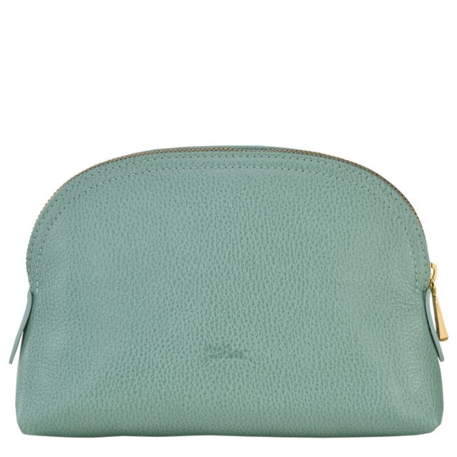 Women's Longchamp Le Foulonné Pouches & Cases Blue | UAE-9063CQ