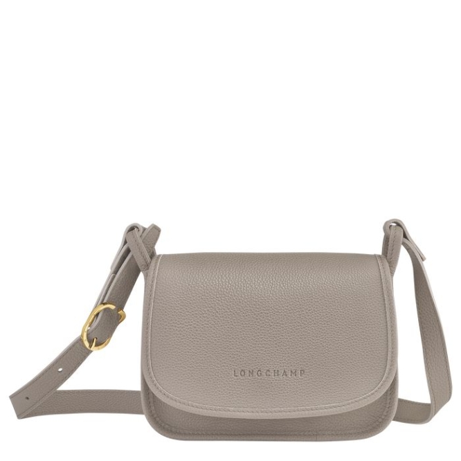 Women\'s Longchamp Le Foulonné S Crossbody Bags Grey | UAE-1429TH