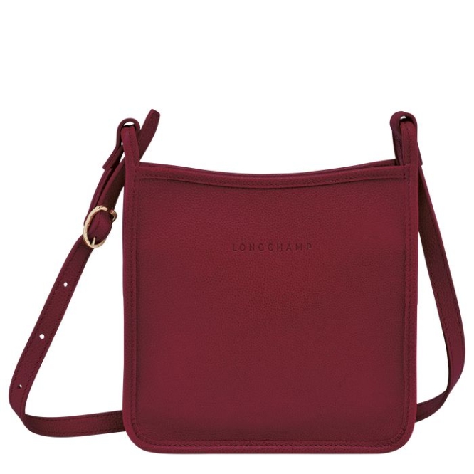 Women\'s Longchamp Le Foulonné S Crossbody Bags Red | UAE-2835PQ