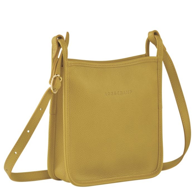 Women's Longchamp Le Foulonné S Crossbody Bags Yellow | UAE-3017LC