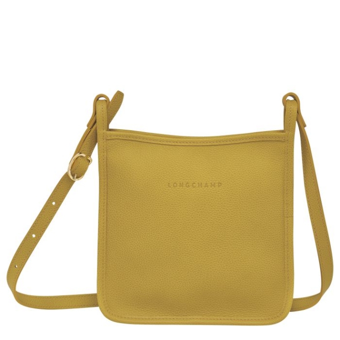 Women\'s Longchamp Le Foulonné S Crossbody Bags Yellow | UAE-3017LC