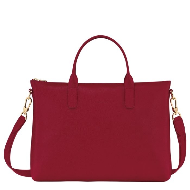 Women\'s Longchamp Le Foulonné S Document Holders Red | UAE-4156UK