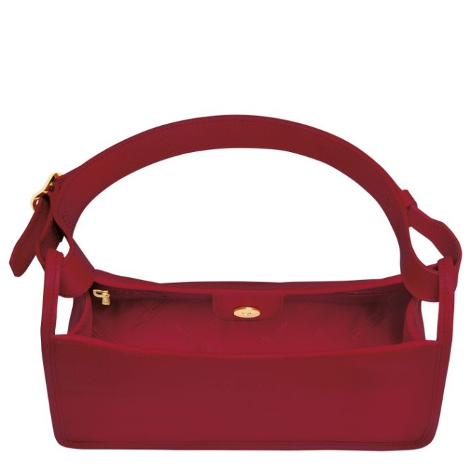 Women's Longchamp Le Foulonné Shoulder Bags Red | UAE-0743ZT