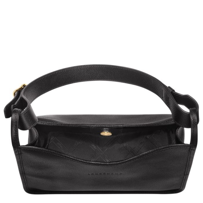 Women's Longchamp Le Foulonné Shoulder Bags Black | UAE-9462OW