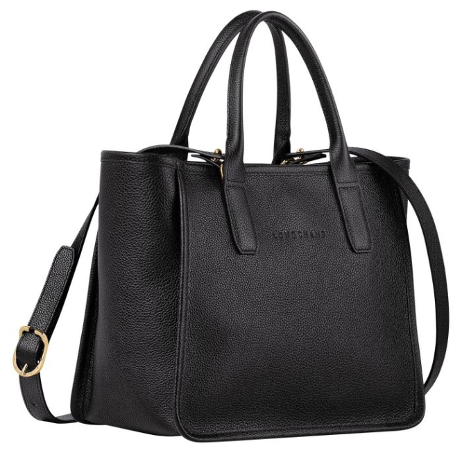 Women's Longchamp Le Foulonné Top-handle Bags Black | UAE-6728AT