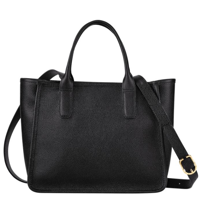 Women's Longchamp Le Foulonné Top-handle Bags Black | UAE-6728AT