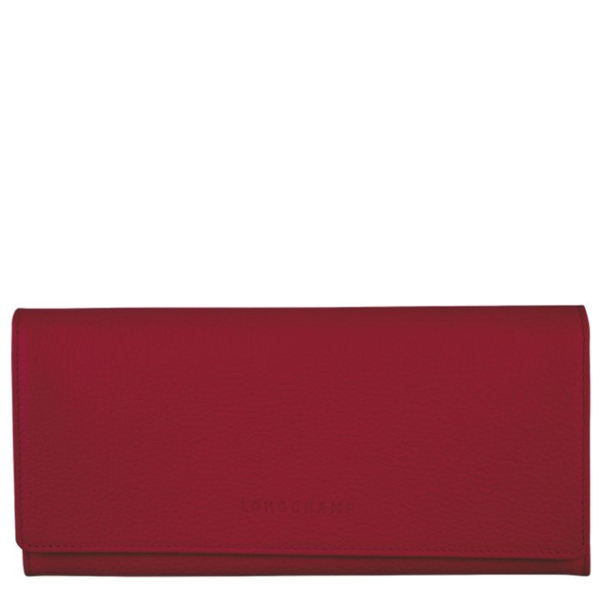 Women\'s Longchamp Le Foulonné Wallets Red | UAE-2187OS