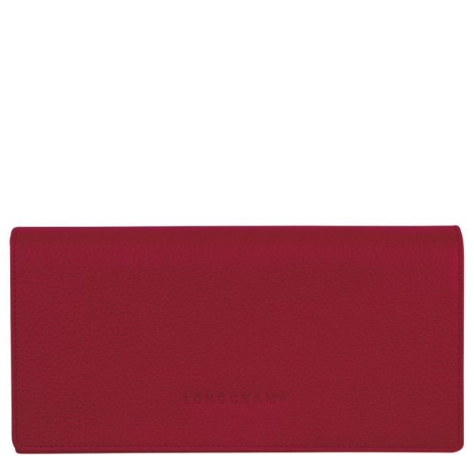 Women\'s Longchamp Le Foulonné Wallets Red | UAE-2415HR