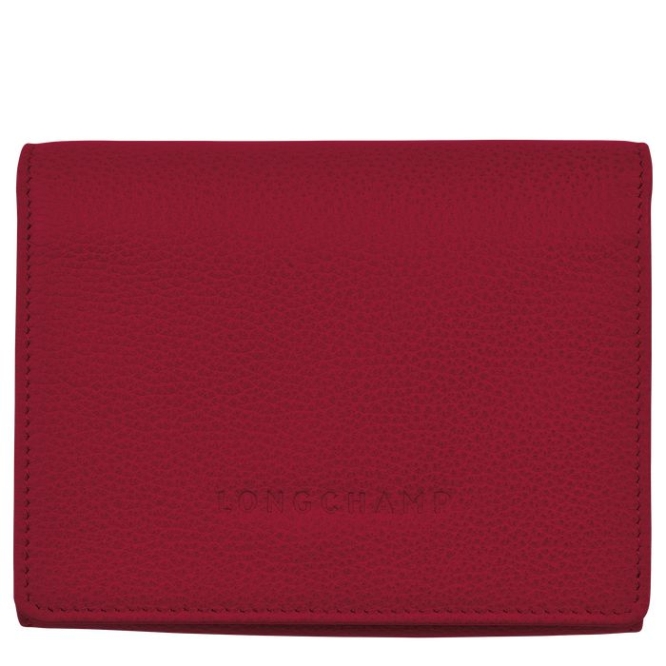 Women\'s Longchamp Le Foulonné Wallets Red | UAE-8123CJ