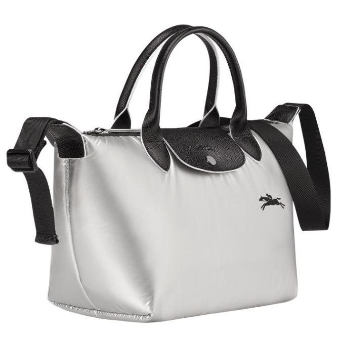 Women's Longchamp Le Pliage Alpin S Top-handle Bags Silver | UAE-7926PG