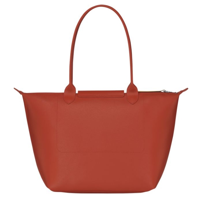 Women's Longchamp Le Pliage City L Shoulder Bags Red | UAE-6301ZL