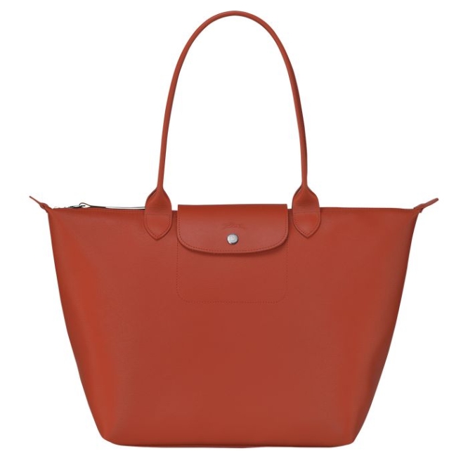 Women\'s Longchamp Le Pliage City L Shoulder Bags Red | UAE-6301ZL