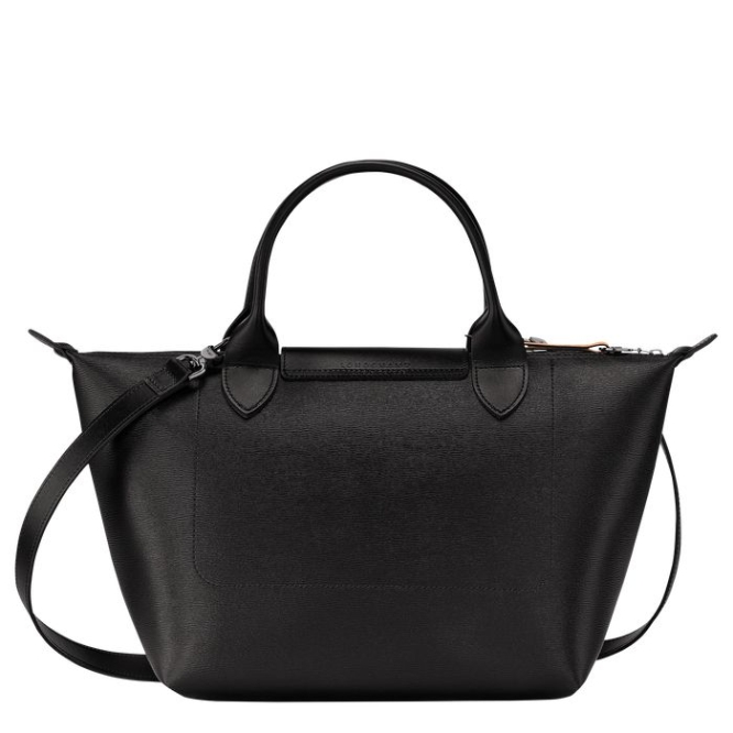 Women's Longchamp Le Pliage City S Top-handle Bags Black | UAE-0651BX