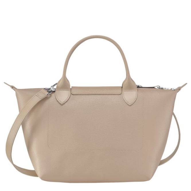 Women's Longchamp Le Pliage City S Top-handle Bags Beige | UAE-3982PF