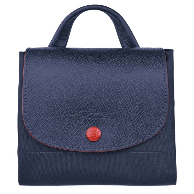 Women's Longchamp Le Pliage Club Backpacks Navy | UAE-4125CW