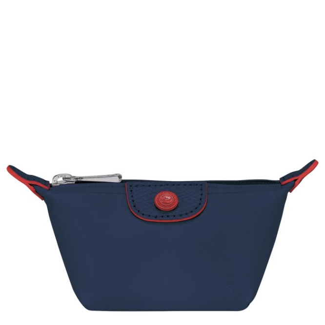 Women\'s Longchamp Le Pliage Club Cardholders & Coin Purses Navy | UAE-1403UL