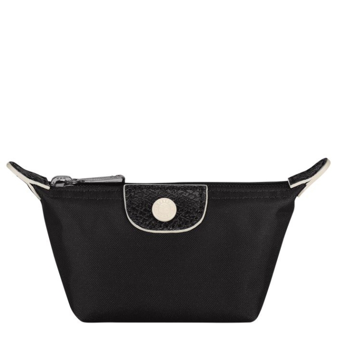 Women\'s Longchamp Le Pliage Club Cardholders & Coin Purses Black | UAE-4186PD