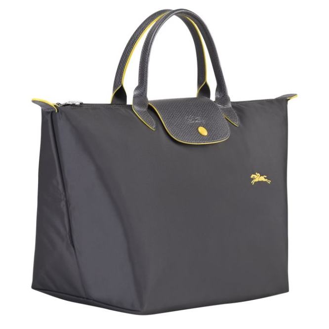 Women's Longchamp Le Pliage Club M Top-handle Bags Grey | UAE-9803ZU