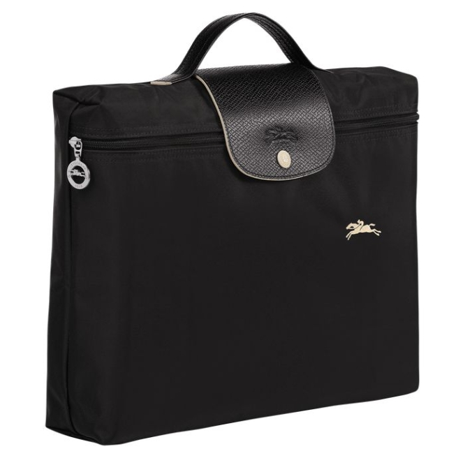 Women's Longchamp Le Pliage Club S Document Holders Black | UAE-0621OC