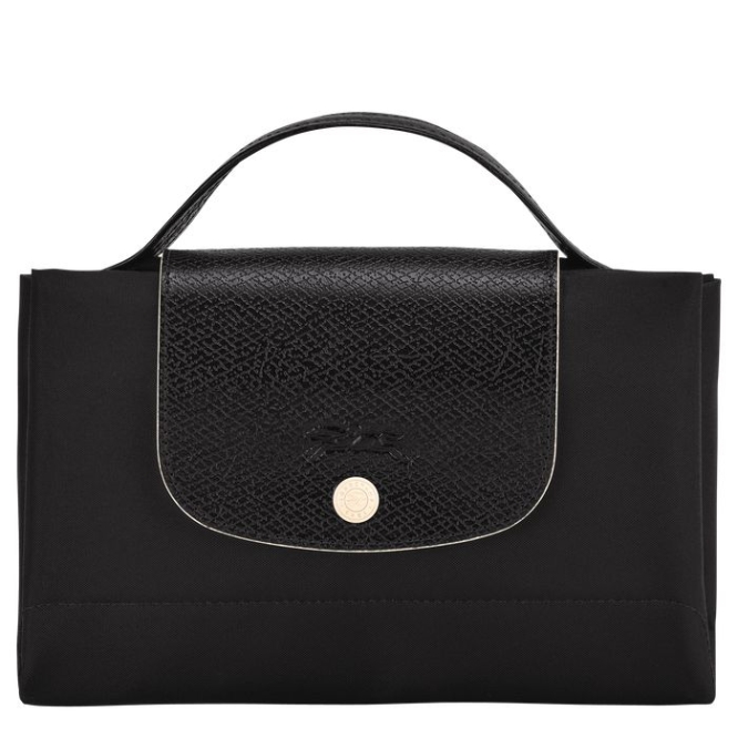 Women's Longchamp Le Pliage Club S Document Holders Black | UAE-0621OC