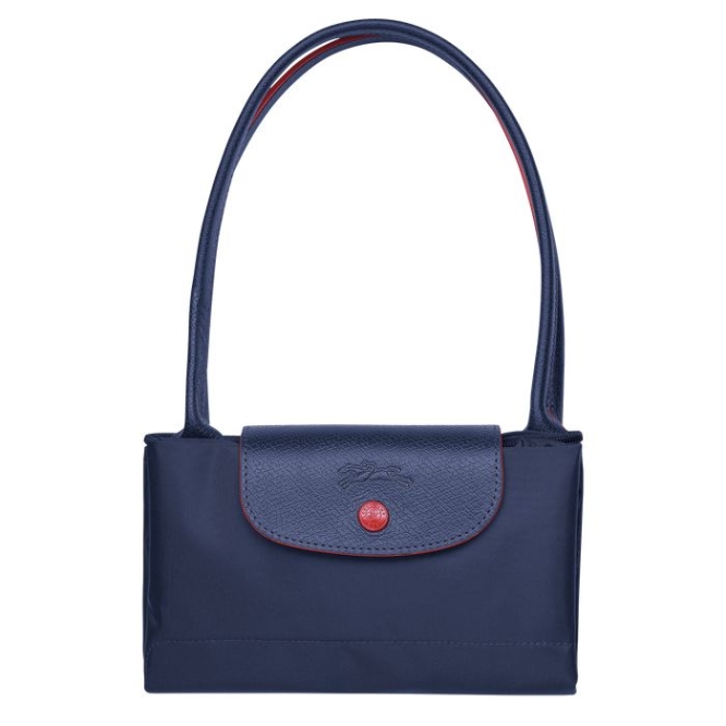 Women's Longchamp Le Pliage Club S Shoulder Bags Navy | UAE-2816OW