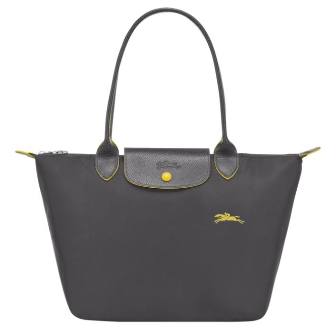 Women\'s Longchamp Le Pliage Club S Shoulder Bags Grey | UAE-7906UH