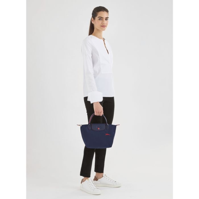 Women's Longchamp Le Pliage Club S Top-handle Bags Navy | UAE-4695CT