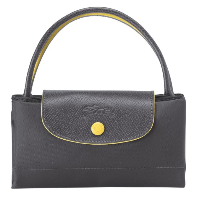 Women's Longchamp Le Pliage Club S Top-handle Bags Grey | UAE-6504KM