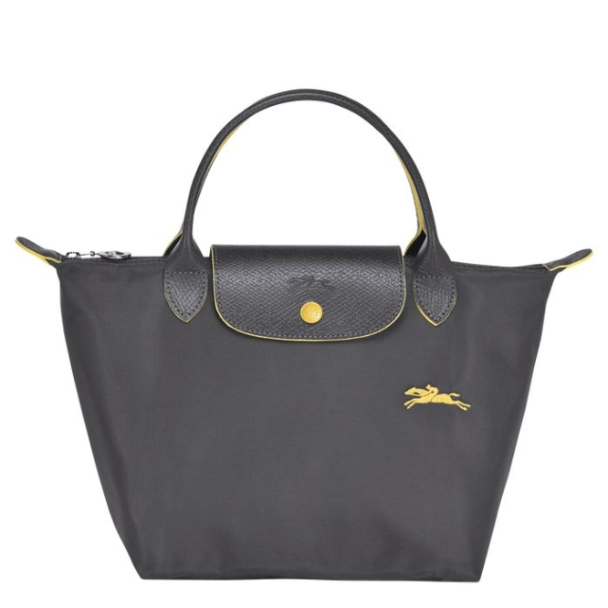 Women\'s Longchamp Le Pliage Club S Top-handle Bags Grey | UAE-6504KM