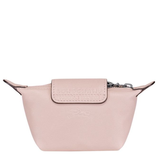 Women's Longchamp Le Pliage Cuir Cardholders & Coin Purses Pink | UAE-2648UO