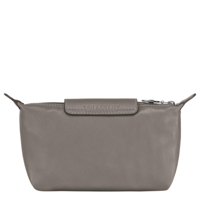 Women's Longchamp Le Pliage Cuir Pouches & Cases Grey | UAE-9503ST