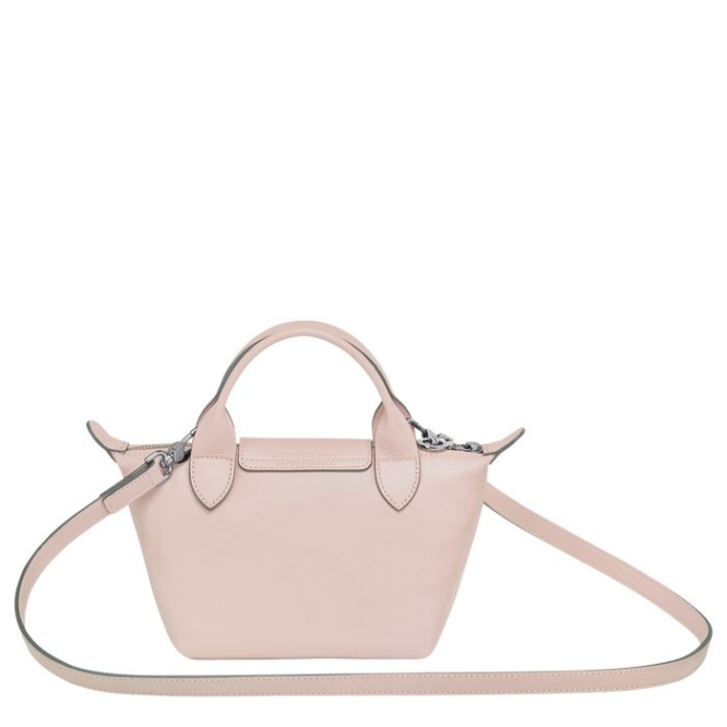 Women's Longchamp Le Pliage Cuir XS Top-handle Bags Pink | UAE-3724NF