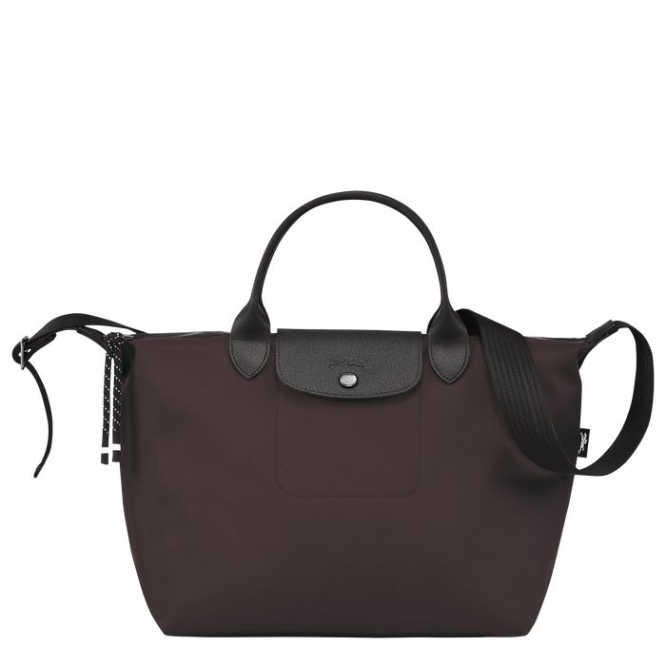 Women\'s Longchamp Le Pliage Energy M Top-handle Bags Burgundy | UAE-2410UT