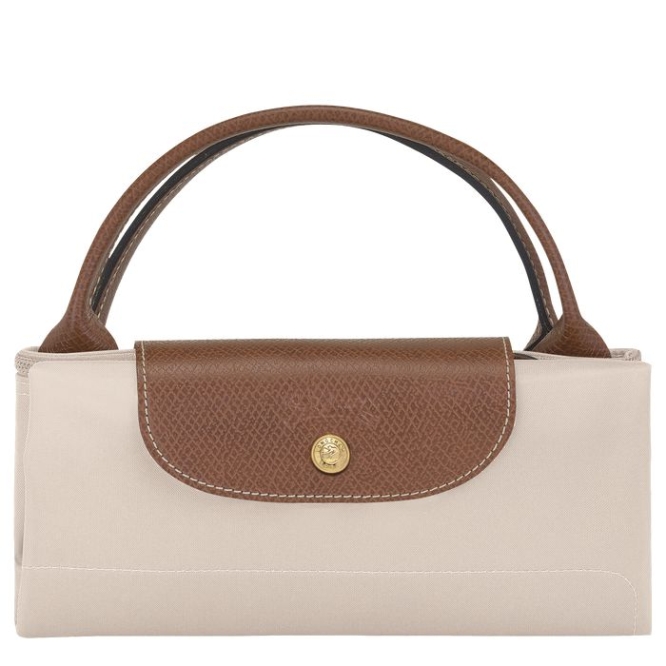 Women's Longchamp Le Pliage L Travel Bags Beige | UAE-3679XU