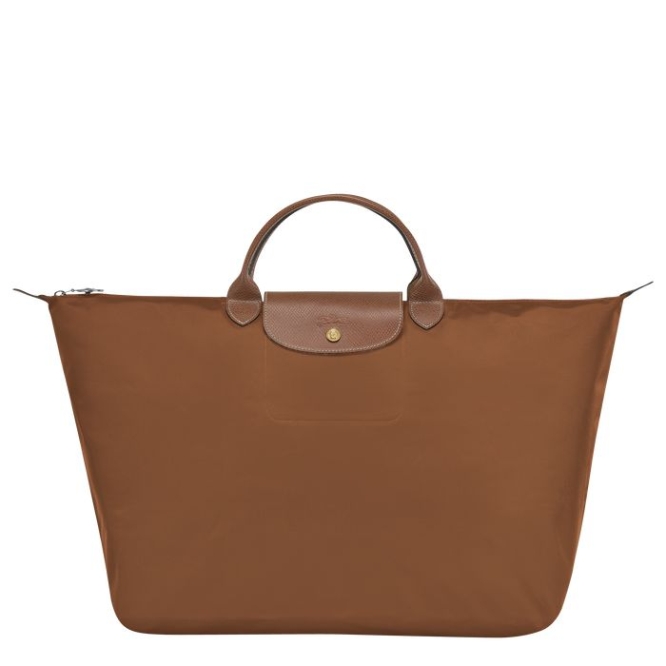 Women\'s Longchamp Le Pliage L Travel Bags Brown | UAE-6327JT