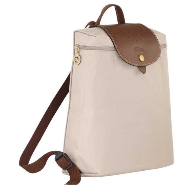 Women's Longchamp Le Pliage Original Backpacks Beige | UAE-4195OM