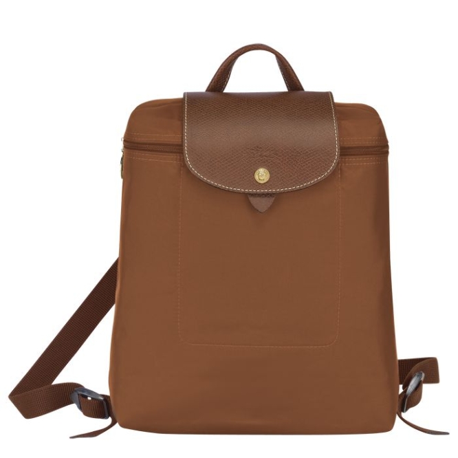 Women\'s Longchamp Le Pliage Original Backpacks Brown | UAE-4597XY