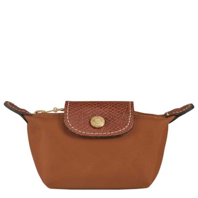 Women\'s Longchamp Le Pliage Original Cardholders & Coin Purses Brown | UAE-6081WG