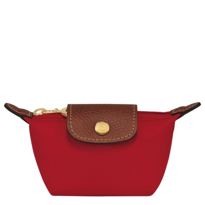 Women\'s Longchamp Le Pliage Original Cardholders & Coin Purses Red | UAE-8734WP