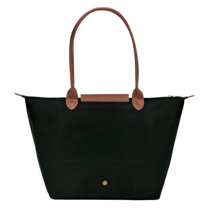 Women's Longchamp Le Pliage Original L Shoulder Bags Black | UAE-3819CV