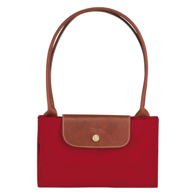 Women's Longchamp Le Pliage Original L Shoulder Bags Red | UAE-5268IL