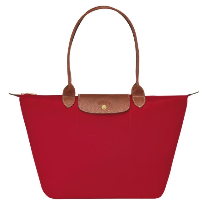 Women\'s Longchamp Le Pliage Original L Shoulder Bags Red | UAE-5268IL