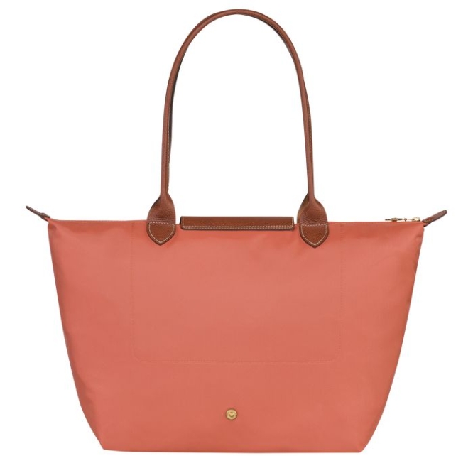 Women's Longchamp Le Pliage Original L Shoulder Bags Pink | UAE-6428MT