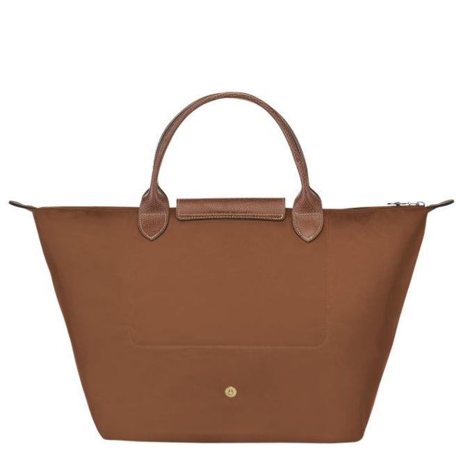 Women's Longchamp Le Pliage Original M Top-handle Bags Brown | UAE-0832LP