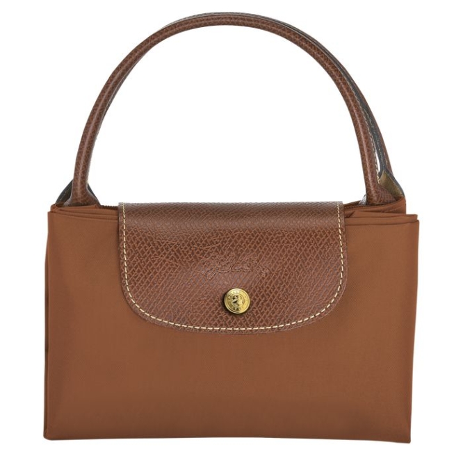 Women's Longchamp Le Pliage Original M Top-handle Bags Brown | UAE-0832LP