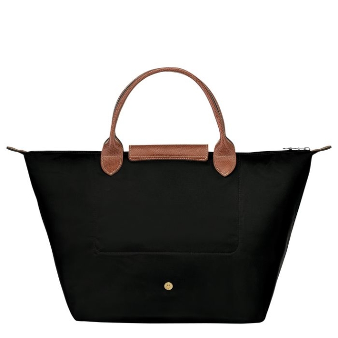 Women's Longchamp Le Pliage Original M Top-handle Bags Black | UAE-3065FI