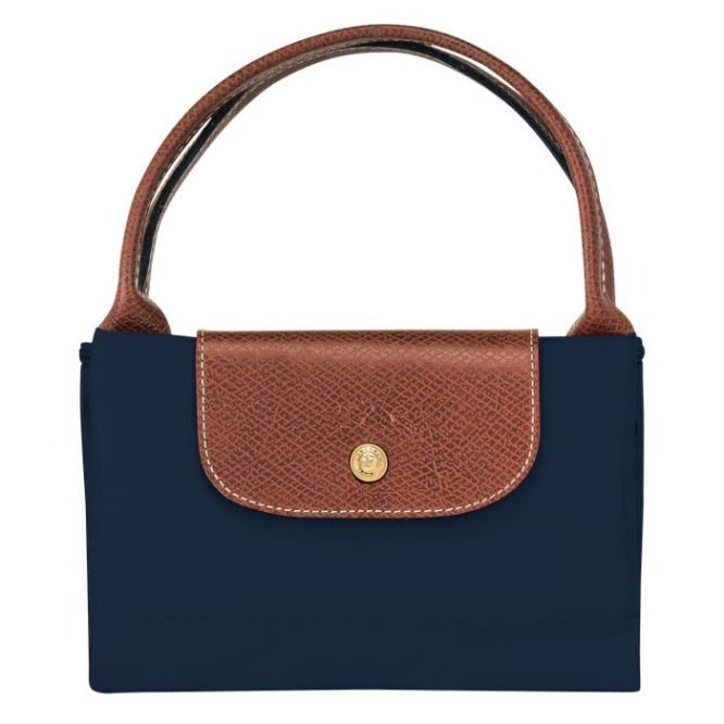 Women's Longchamp Le Pliage Original M Top-handle Bags Navy | UAE-9824FH